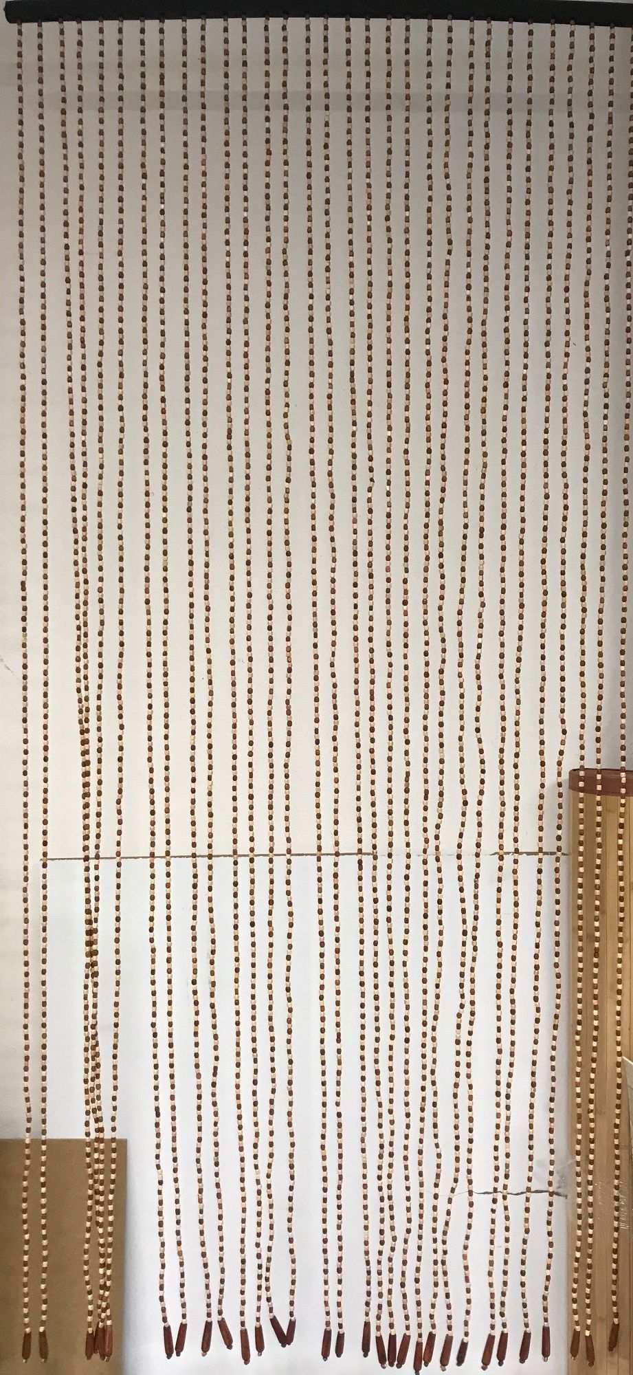 Závěs korálkový 90x200 světlý+tmavý